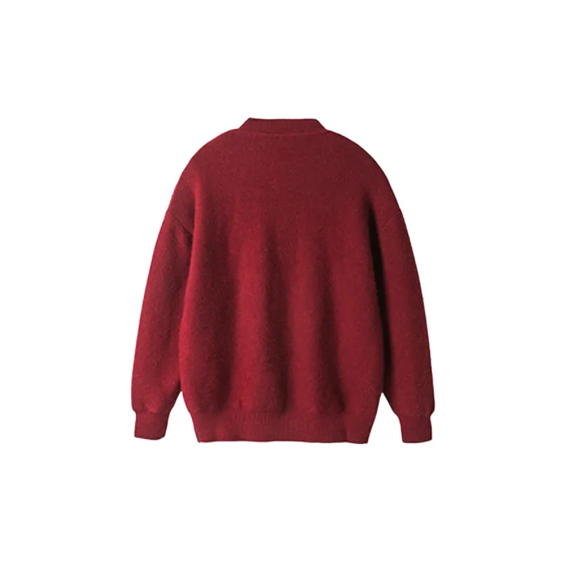 Plain Simple Polyester Sweater-3