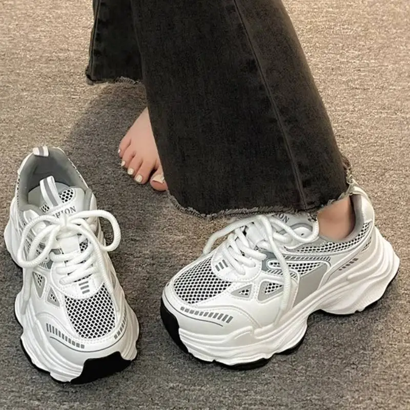 Simple Breathable Chunky Sneakers-6