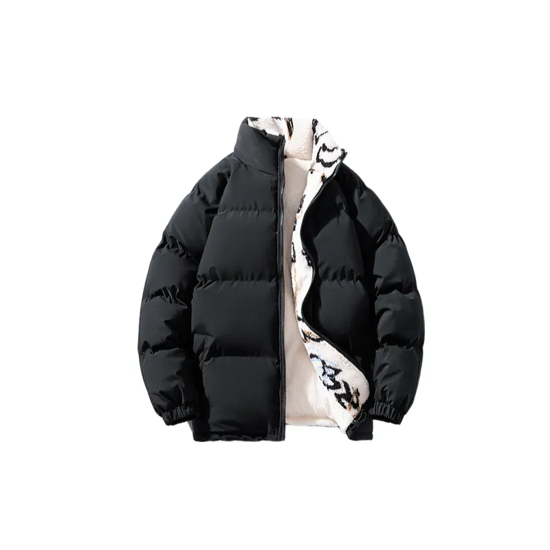 Casual Plain Polyester Quilted Jacket-4