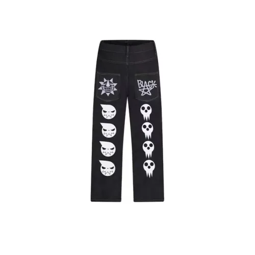 Vintage Printed Streetwear Trousers