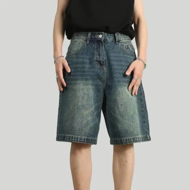 Trendy Retro Denim Shorts-1