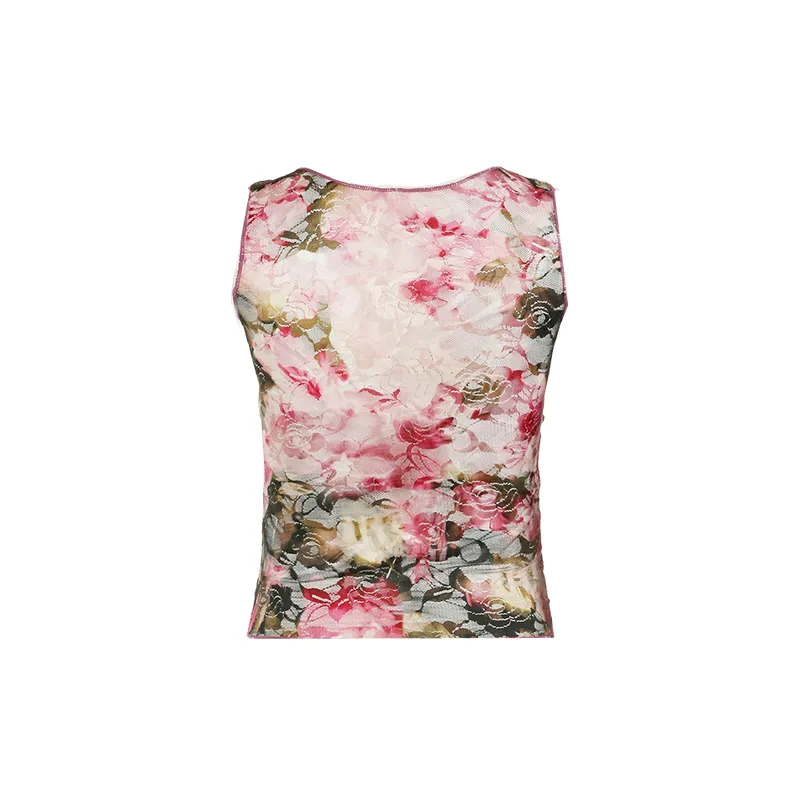 Fashionable Floral Vest Women-1