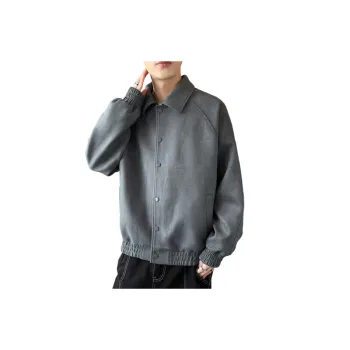 Simple Plain Corduroy Jacket