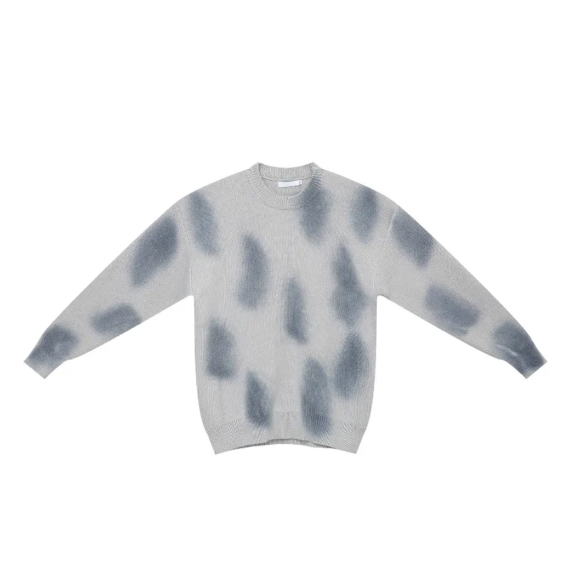 Earth Style Niche Design Crewneck Turtleneck Casual Sweater-4