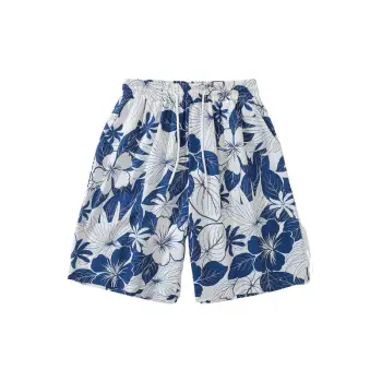 Retro Casual Polyester Casual Shorts