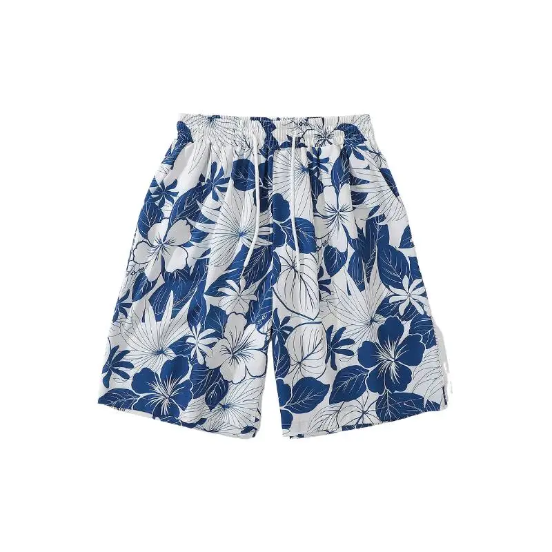 Retro Casual Polyester Casual Shorts-0