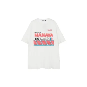 Loose Letter 100% Cotton T Shirt