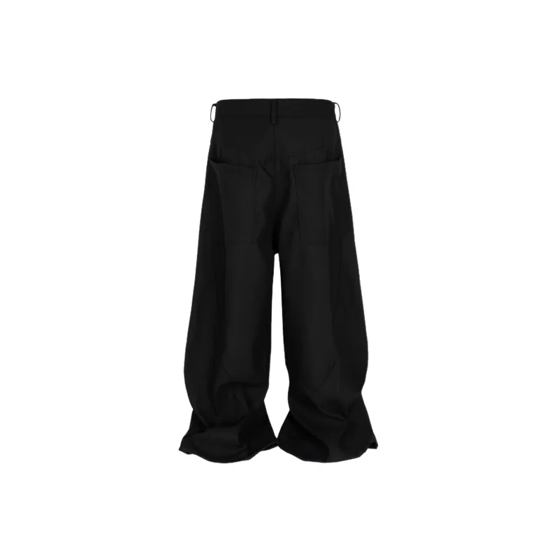 Fashionable Loose Polyester Casual Pants-5