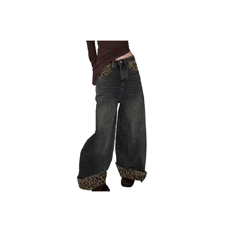 Retro Loose Jeans Women-0