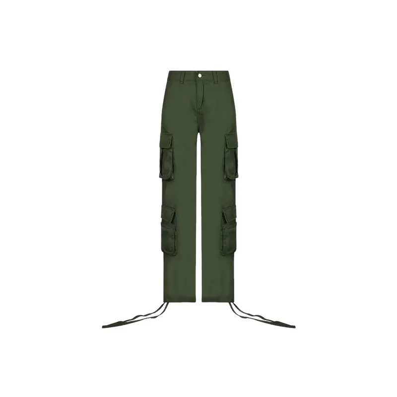 Casual Street Cotton Cargo Pants Women-1