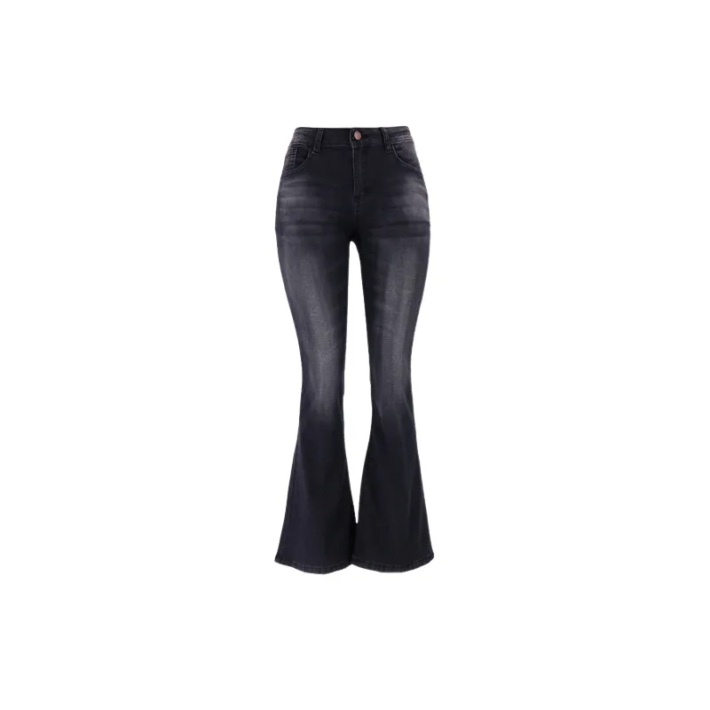 Fashionable Plain Jeans Women-6
