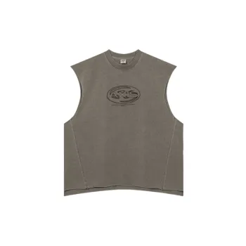 Distress Washed Cotton Vest