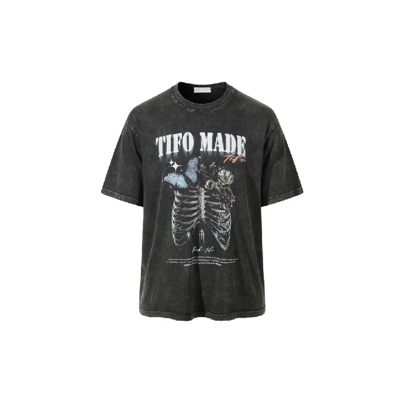Street Fashion Cotton Blended Fabric T Shirt-0