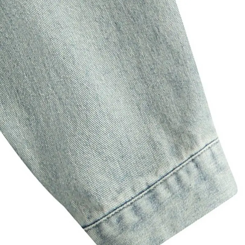Trendy Print Denim Jacket-3