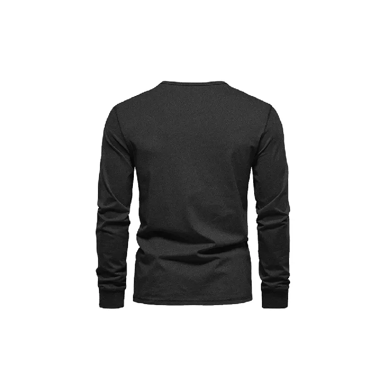 Casual Simple Bird's Eye Fabric T Shirt-9
