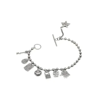 Cartoon Portrait Round Bead Bracelet