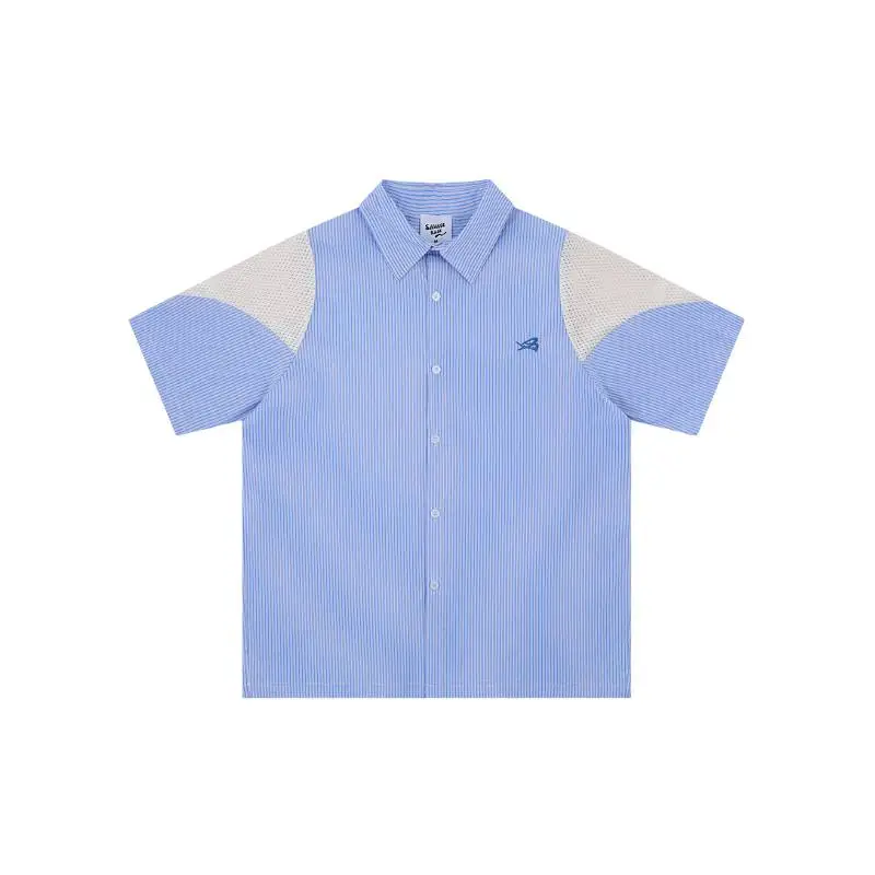 Sporty Breathable Striped Cloth Shirt Unisex-0