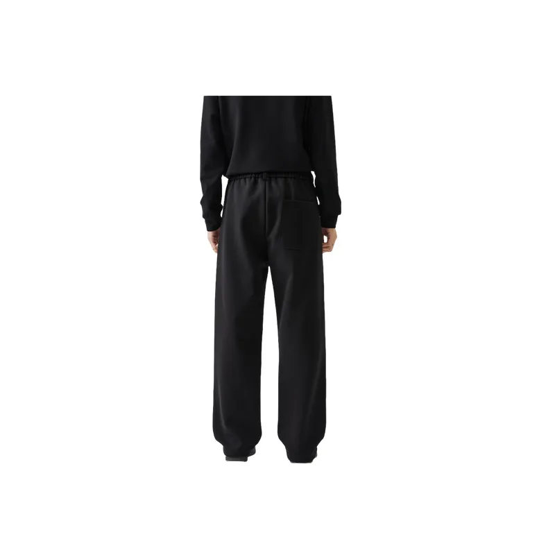 Loose Straight Leg Blended Synthetic Fabrics Casual Pants-1