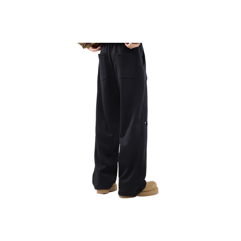 Fashionable Loose Blended Synthetic Fabrics Casual Pants-3