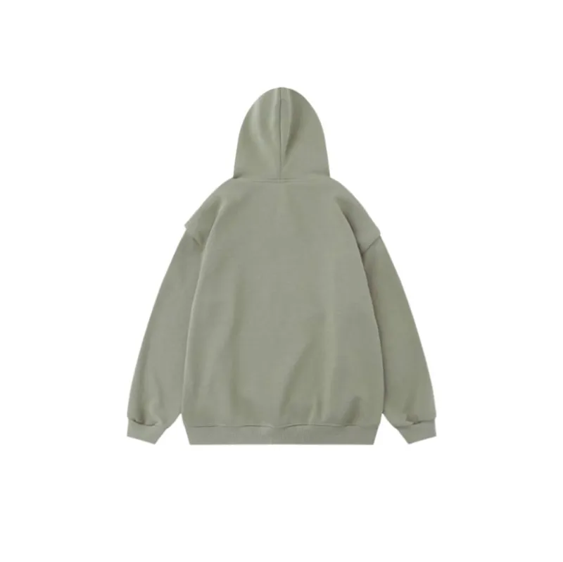 Fashion Star Printed Loose Hoodie-1