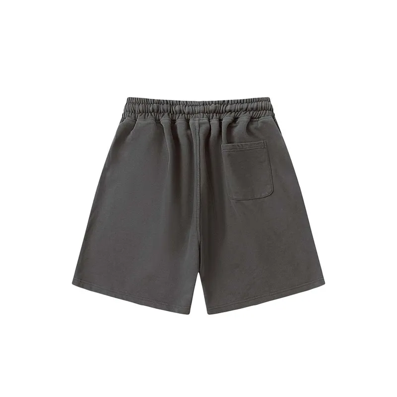Creative Graffiti Print Ripped Shorts-3