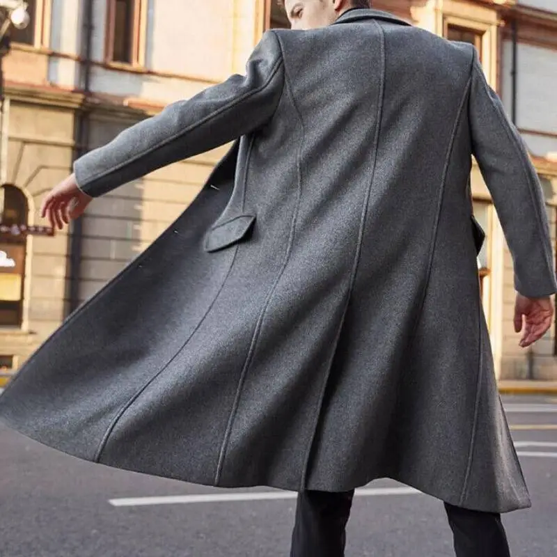 Fashionable Loose Woolen Fabric Coat-5