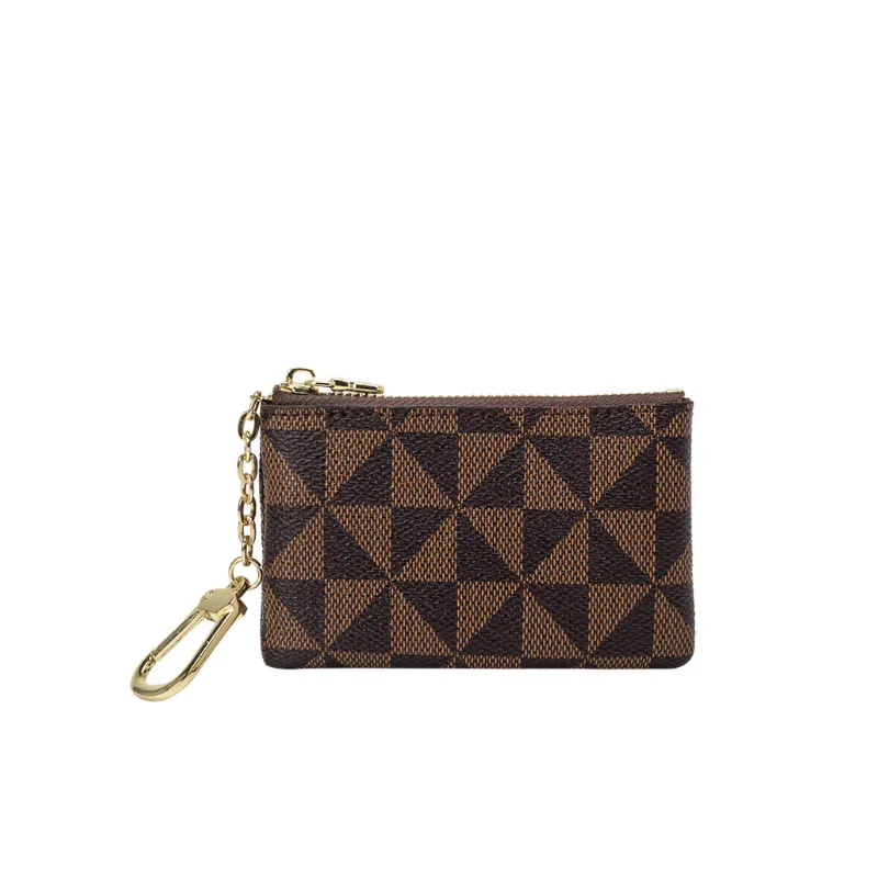 Simple Zipper Print Coin Purse-1