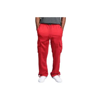 Simple Loose Polyester Casual Pants Unisex