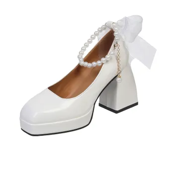 Bow Fashionable Mary Jane Shoes