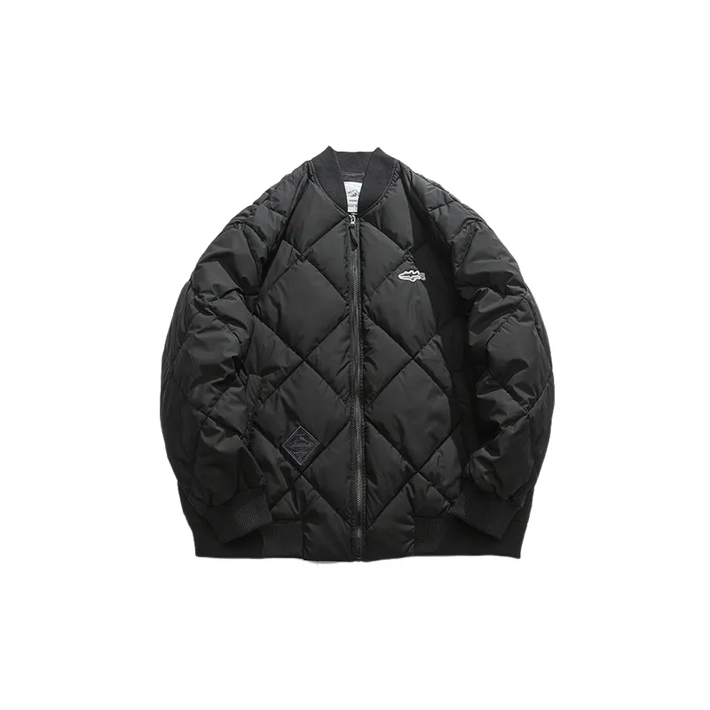 Retro Street Blended Synthetic Fabrics Quilted Jacket-0