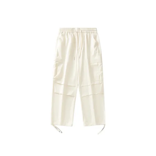 Retro Straight Drawstring Pants