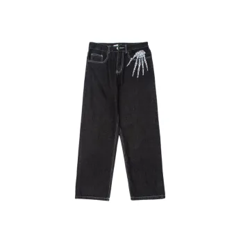 Embroidery Loose Jeans
