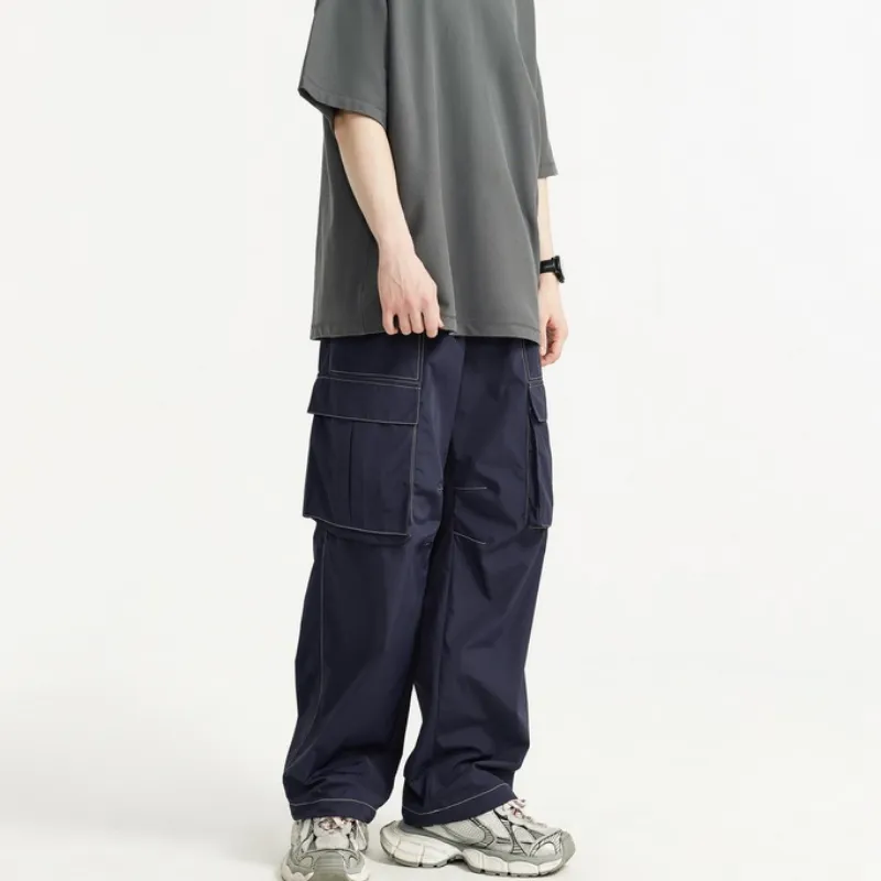 Casual Waterproof Nylon Cargo Pants-6