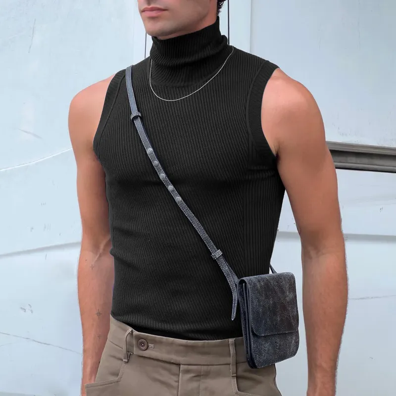 Plain Fashionable Vest-7