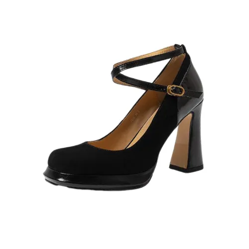 Retro Plain High Heels