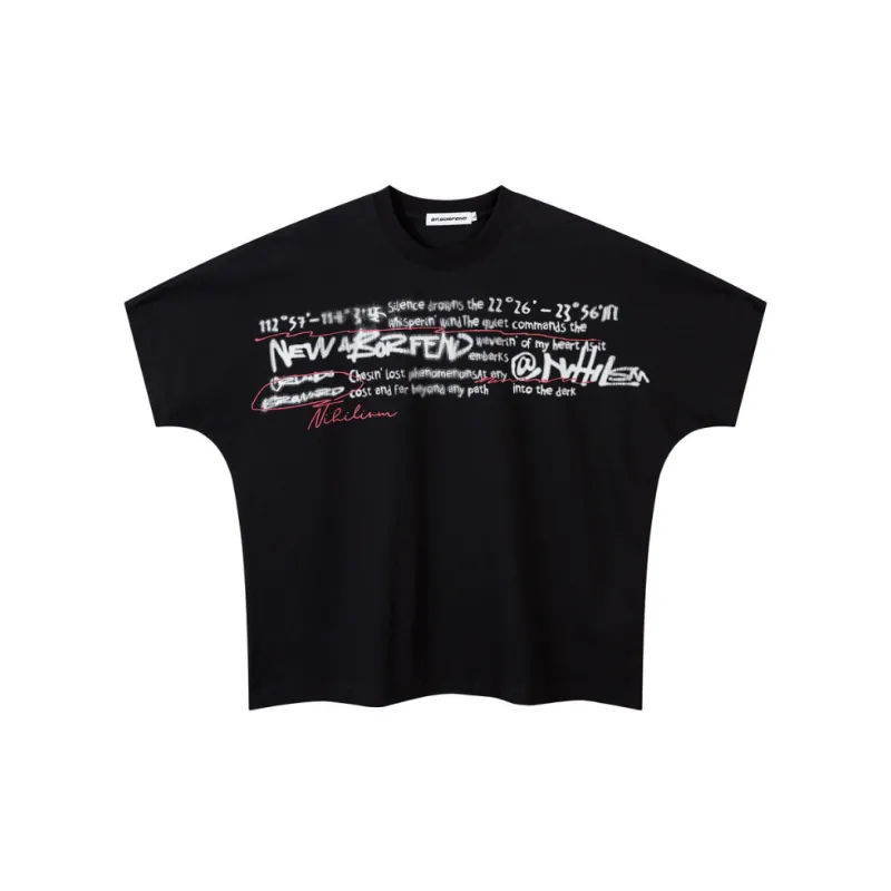 Casual Letter 100% Cotton T-Shirt-4