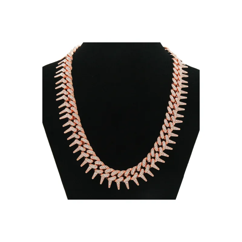 Trendy Full Diamond Necklace-0