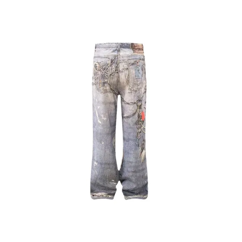 Retro Distress Jeans-1