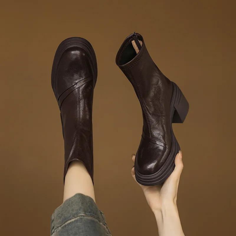 Basics Simple Ankle Boots-7