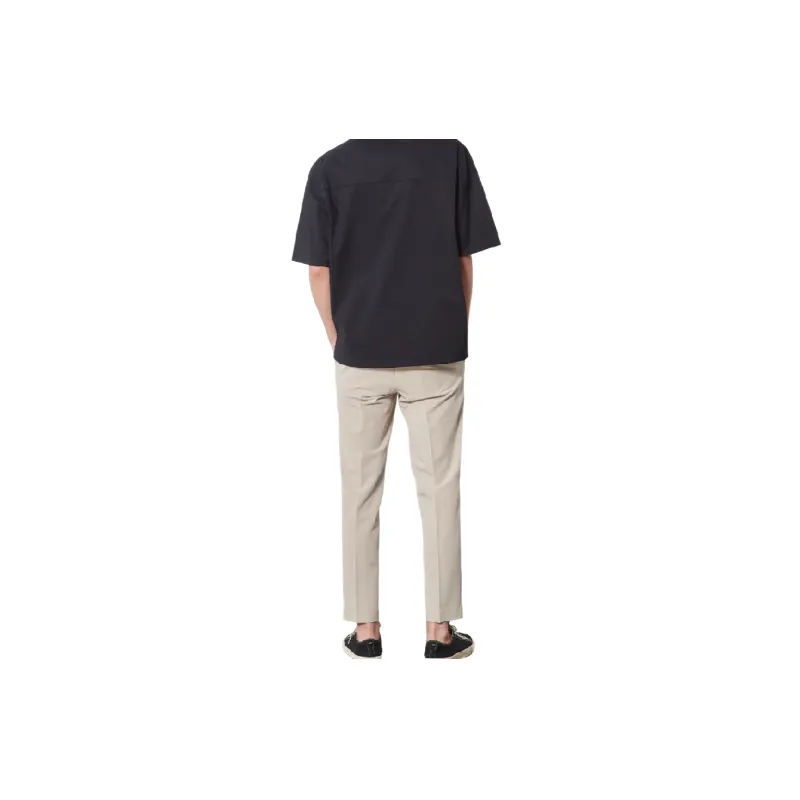 Casual Loose Blended Synthetic Fabrics Suit Trousers-3