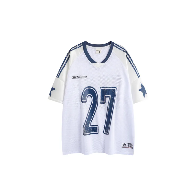 Casual Street Stitching Half Sleeved T Shirt-2