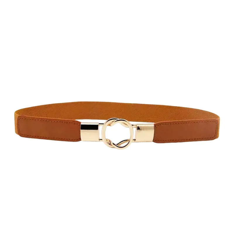 Simple Metal Leather Belt Women-2