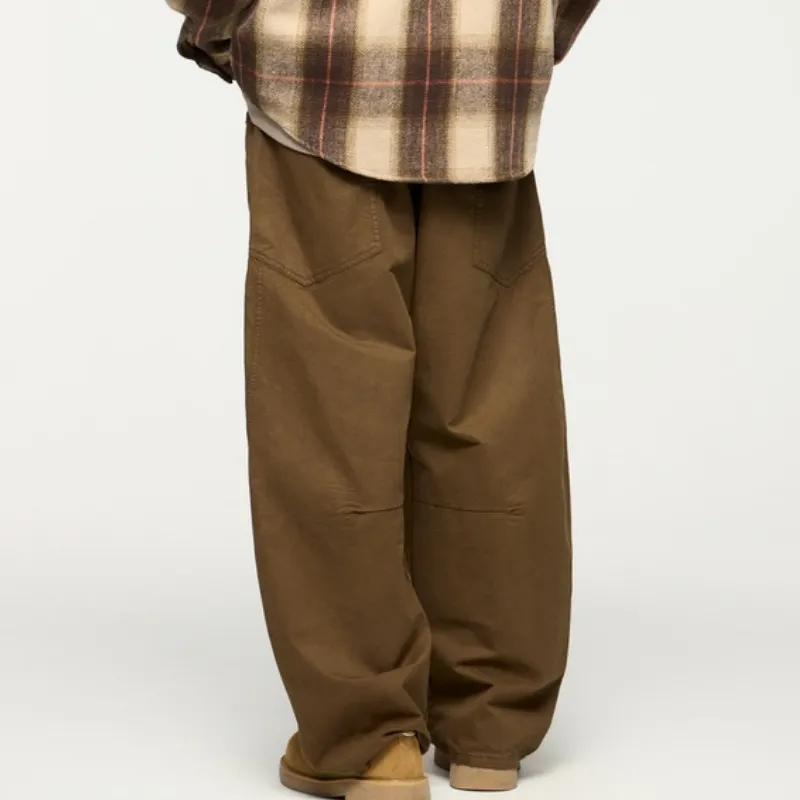 Retro Casual Cotton Cargo Pants-11