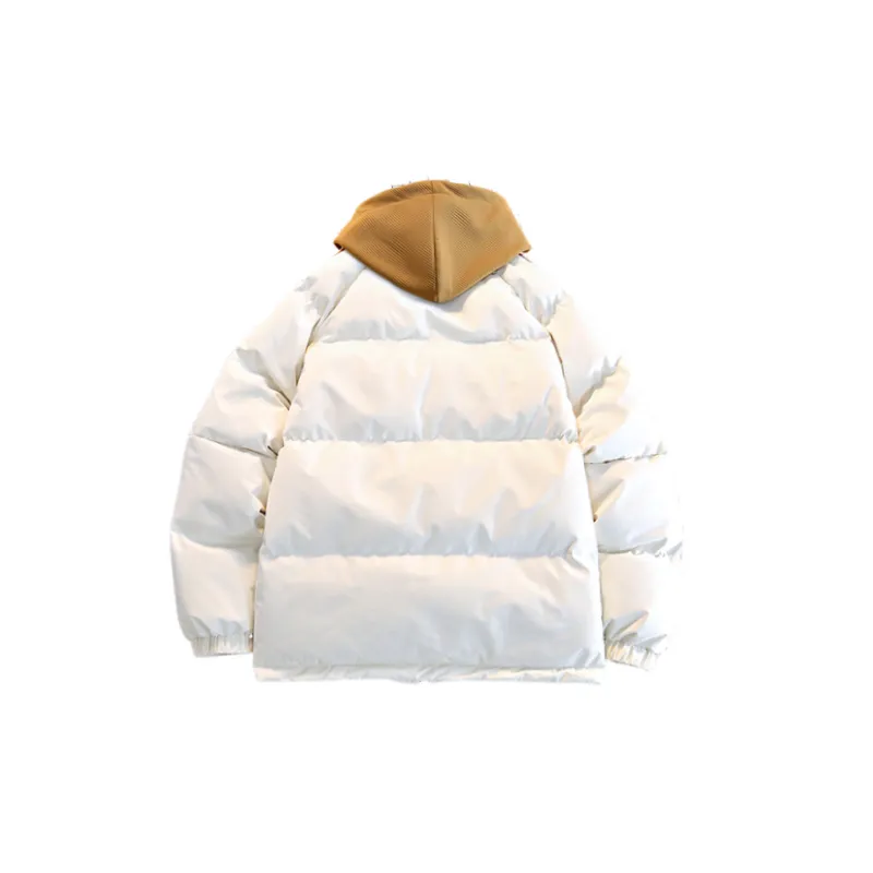 Casual Fake Two Pieced Polyester Quilted Jacket-1