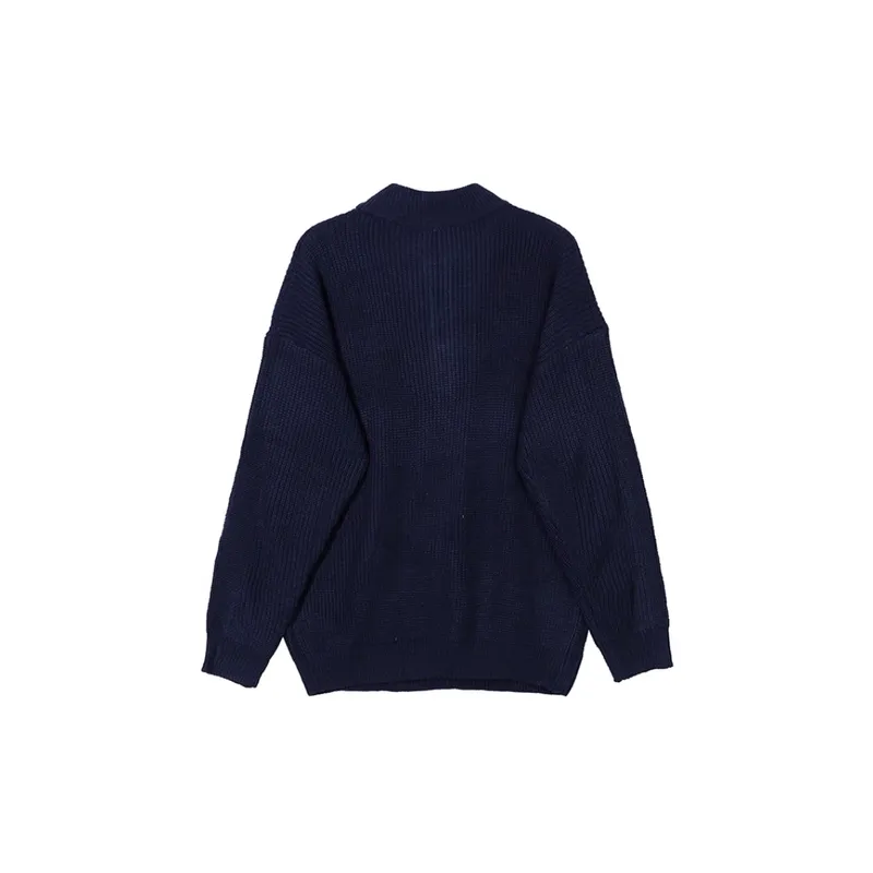 Casual Zipper Sweater-1