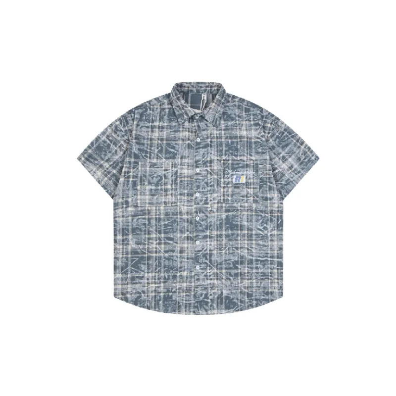 Casual Loose Cotton Blended Fabric Shirt-0