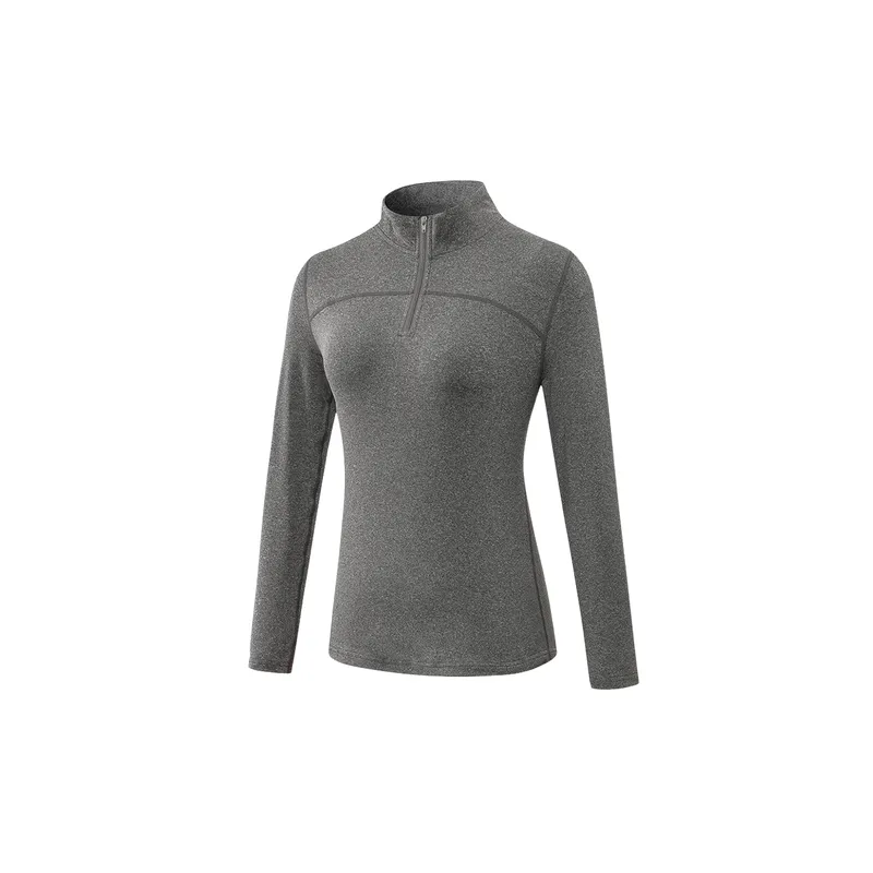 Sporty Long Sleeve Polyester Fitness Clothing Women-6