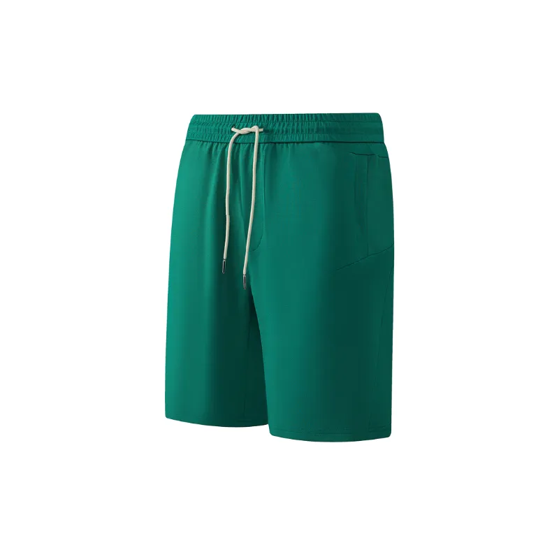 Simple Plain Cotton Casual Shorts-0