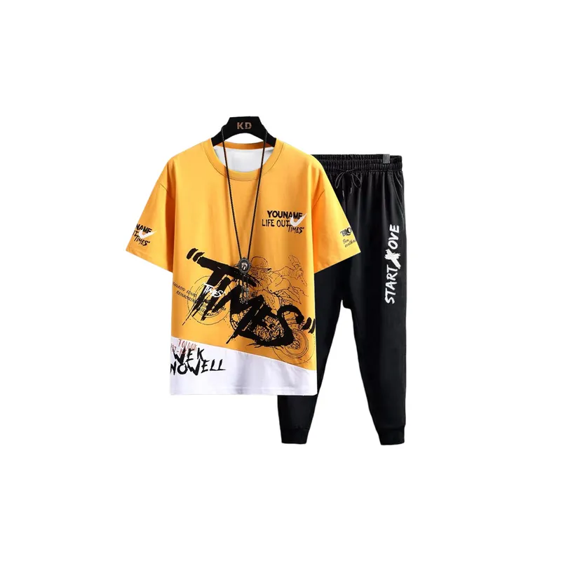 Quick Drying Casual Shorts And T Shirt Set-0