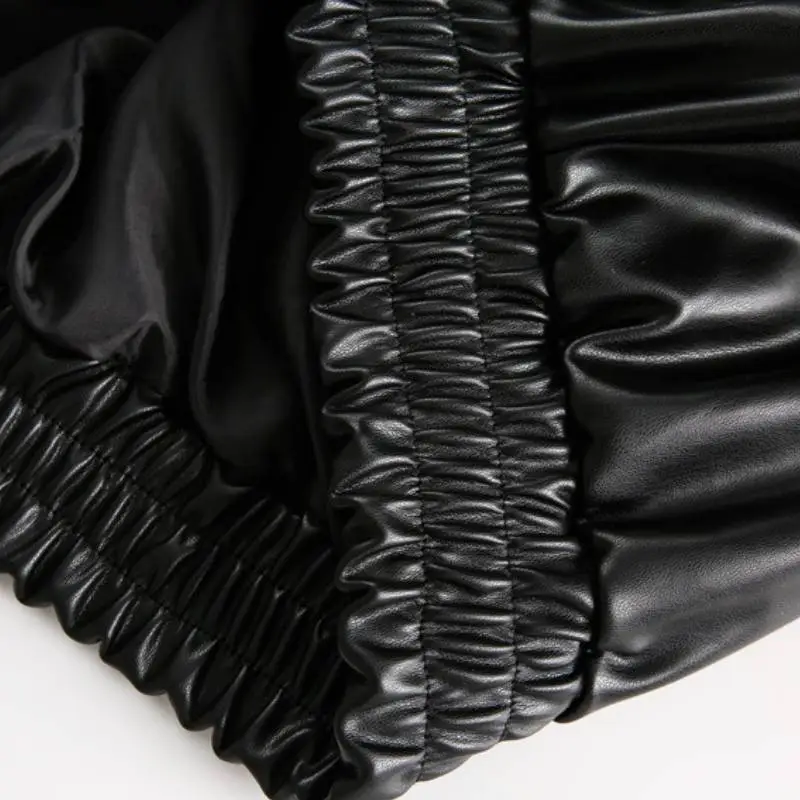 Trendy Fashionable PU Leather Jacket-5